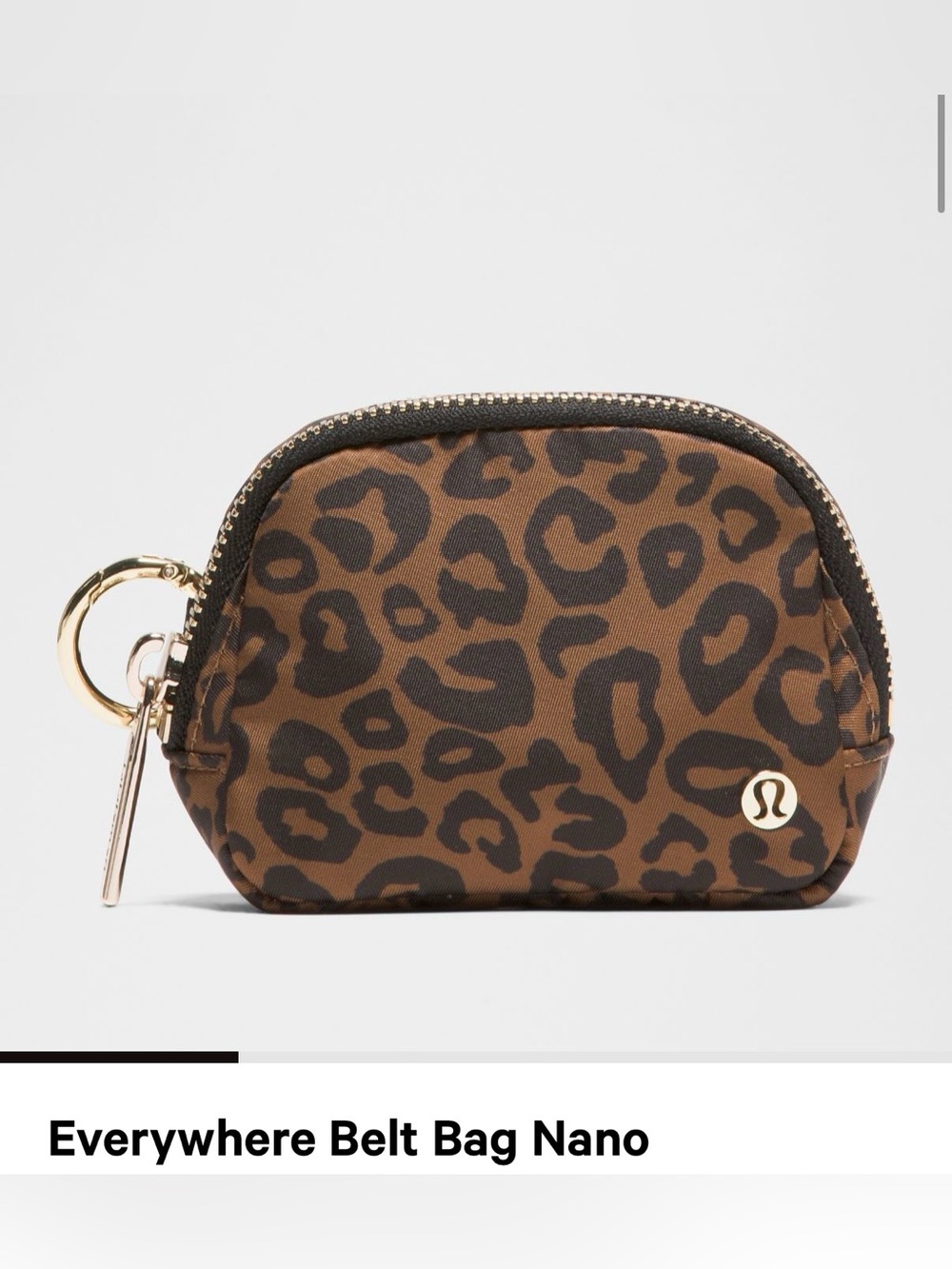 lululemon athletica Mini Belt Pouch - Brown Leopard with Black Spots